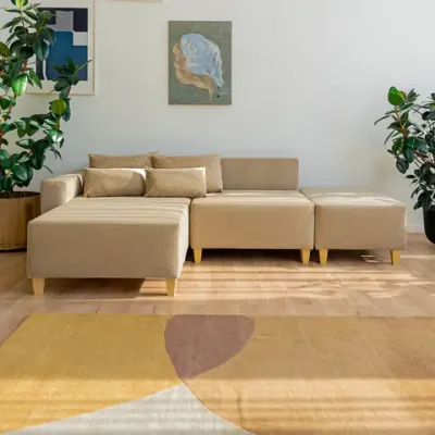 РАЙСКИЙ УГОЛОК Диван угловой бежевый