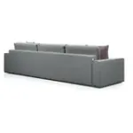 КОРСО XL Диван тканевый прямой серый