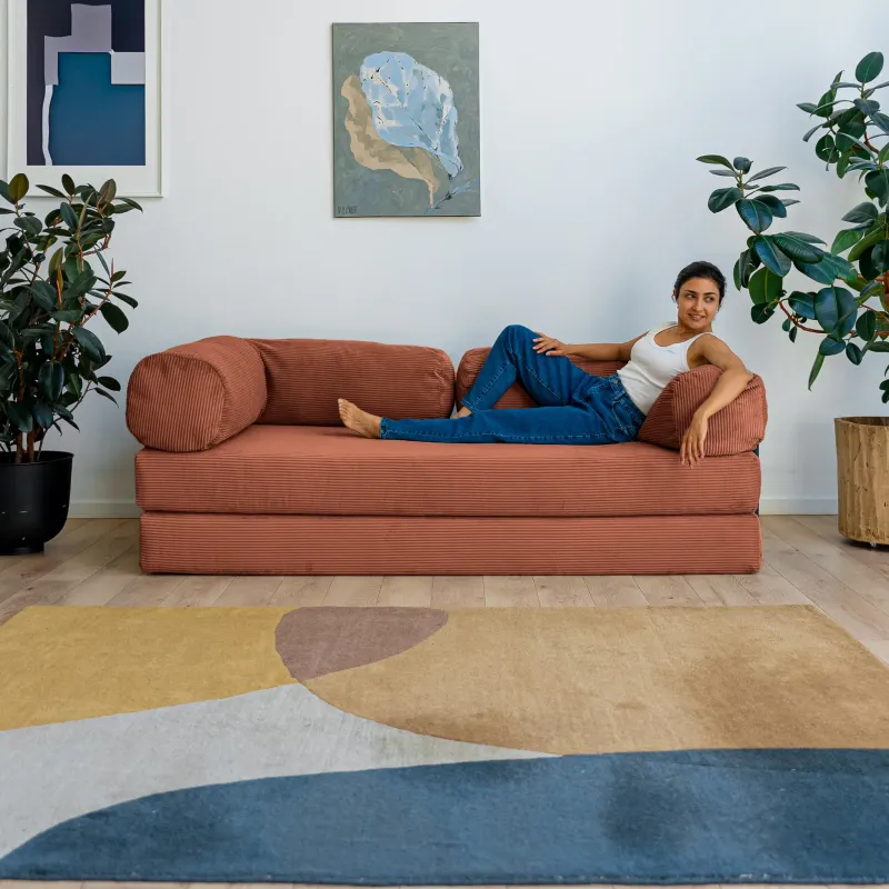 ПОЛЕЗНАЯ ПРИВЫЧКА Диван прямой, терракотовый