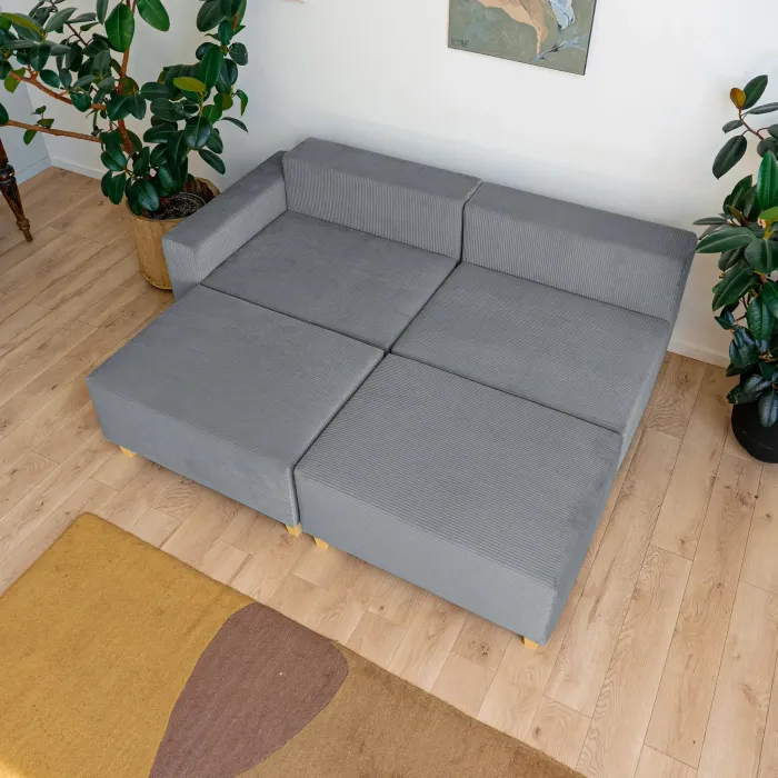 РАЙСКИЙ УГОЛОК Диван угловой серый