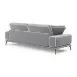 Солнечное побережье Диван прямой, галечный серый