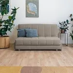 ВЕНЕЦИЯ Складная кровать серо-бежевая, 145