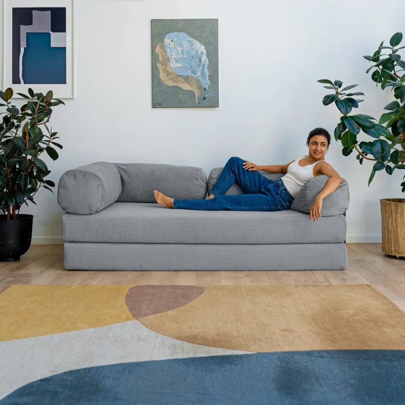 ПОЛЕЗНАЯ ПРИВЫЧКА Диван прямой, серый