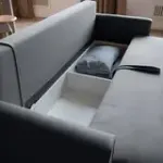 РИМИНИ Диван прямой светло-серый