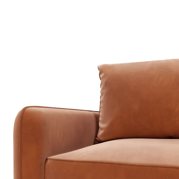 ПОРТЛЕНД Диван прямой терракотовый