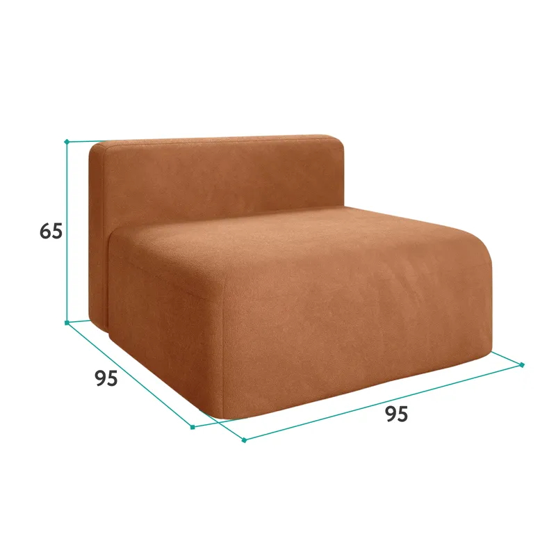 НОВЫЕ ЭМОЦИИ Модуль-кресло, терракотовый НОВЫЕ ЭМОЦИИ Модуль-кресло, терракотовый