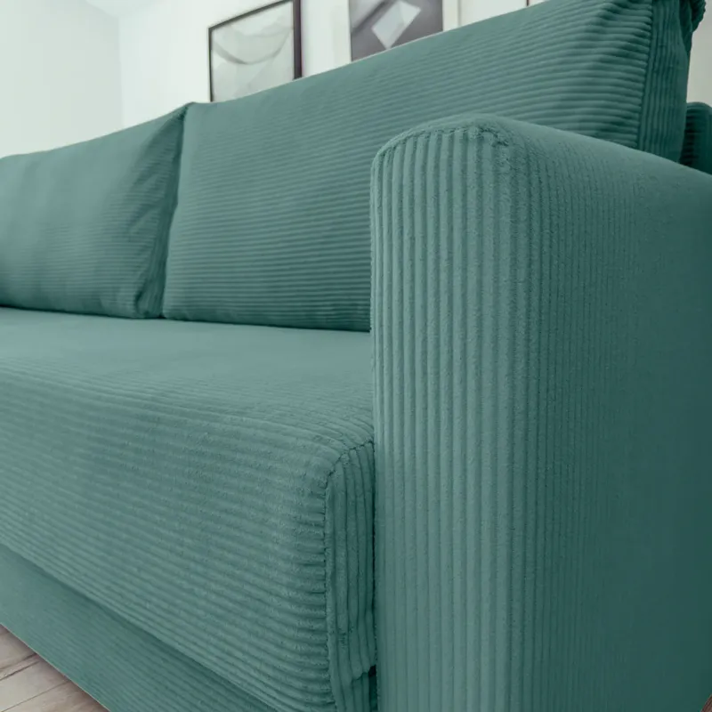 РИМИНИ Диван прямой Cilium изумруный