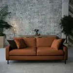 Хорошее настроение Диван прямой, медно-коричневый