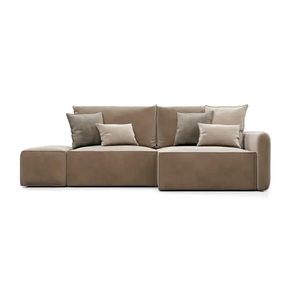 ПОРТЛЕНД Диван угловой с банкеткой бежевый