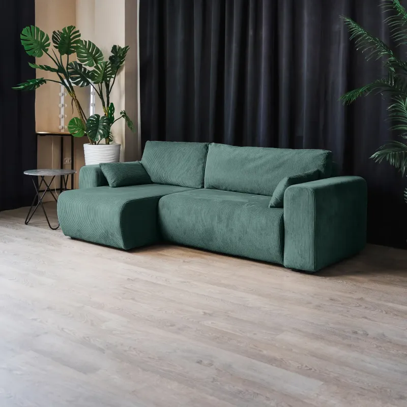 ДОЛГОЖДАННЫЙ ОТПУСК Диван угловой, изумрудный ДОЛГОЖДАННЫЙ ОТПУСК Диван угловой, изумрудный