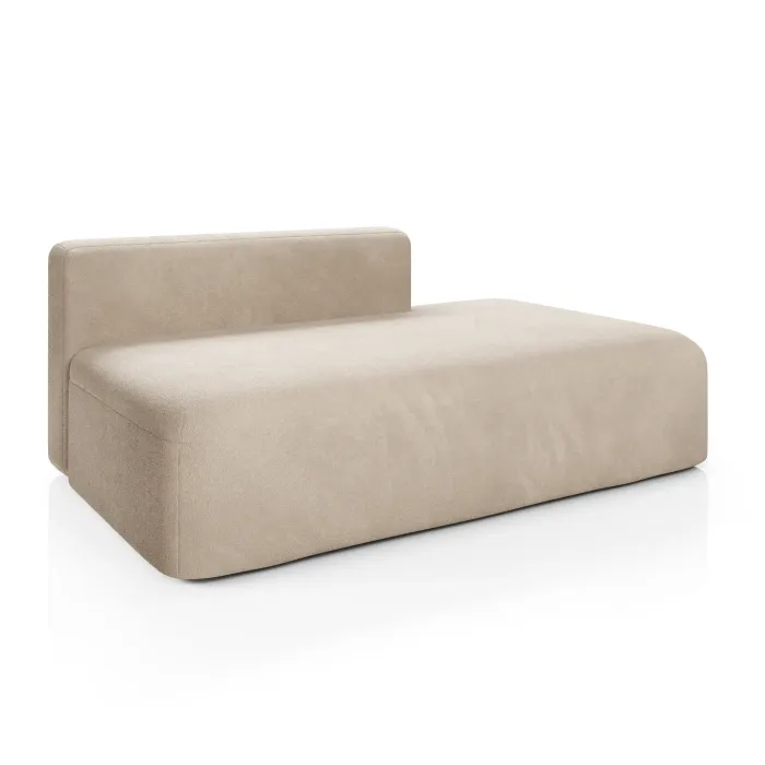 НОВЫЕ ЭМОЦИИ МИНИ Диван прямой, латте, банкетка справа