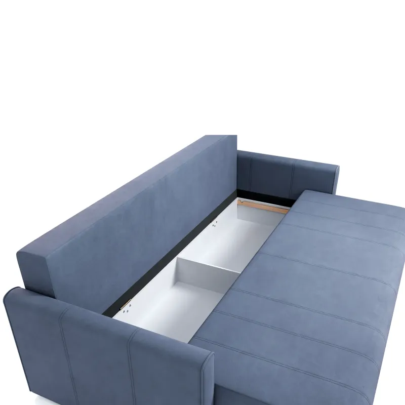 РИМИНИ Диван прямой синий РИМИНИ Диван прямой синий