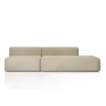 НОВЫЕ ЭМОЦИИ Диван прямой, латте, банкетка справа