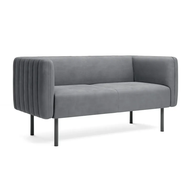 РИО Диван прямой светло-серый