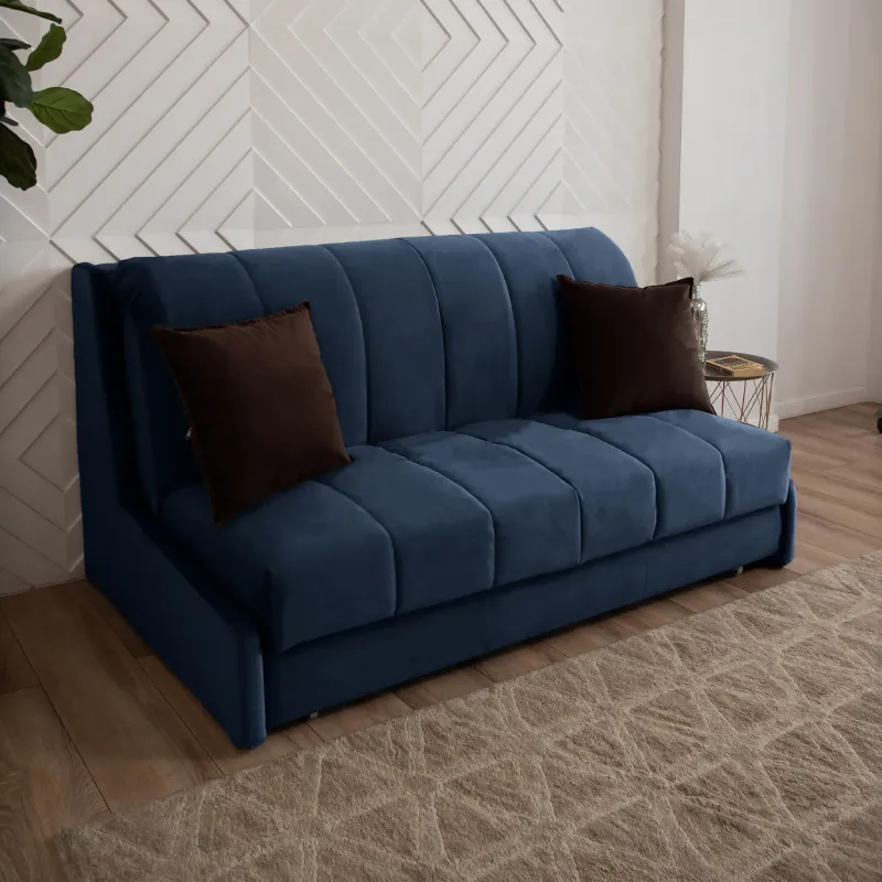 ВЕНЕЦИЯ Складная кровать темно-синяя, 185