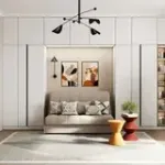 ТОКИО Складная кровать бежевая, 160 ППУ