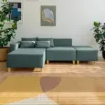 РАЙСКИЙ УГОЛОК Диван угловой изумрудный