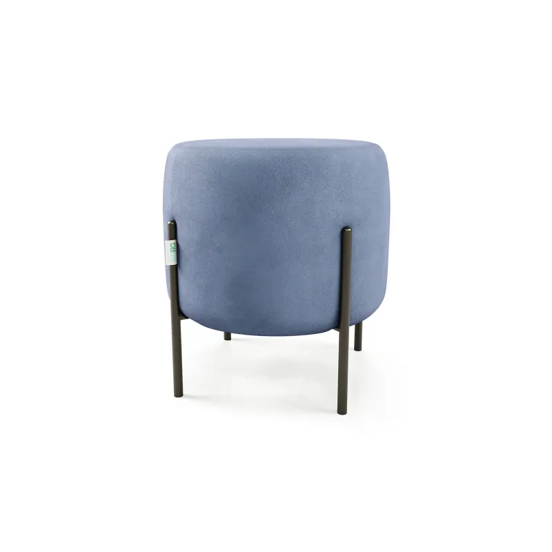 Маленькая радость Пуф круглый на ножках, светло-синий