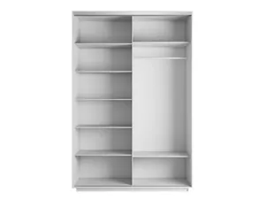 Экспенс Шкаф-купе двухдверный с зеркалом, 120х240х60, Белый