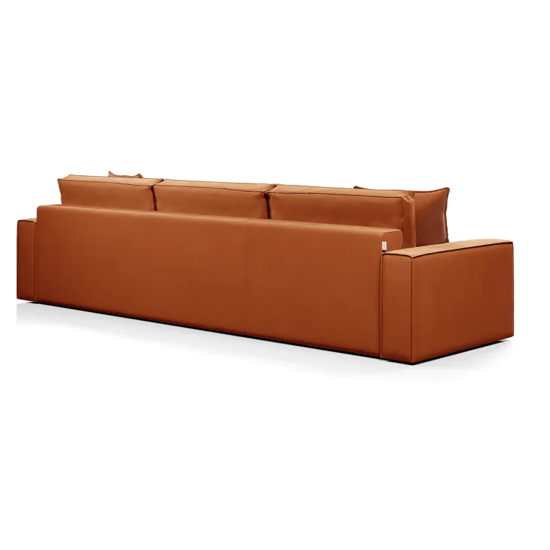 КОРСО XL Диван тканевый прямой терракотовый КОРСО XL Диван тканевый прямой терракотовый