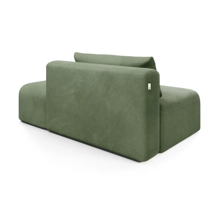 НОВЫЕ ЭМОЦИИ МИНИ Диван прямой, зеленый, банкетка справа