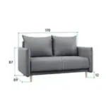 ЛУЧШИЙ ДРУГ 150 Диван прямой серый